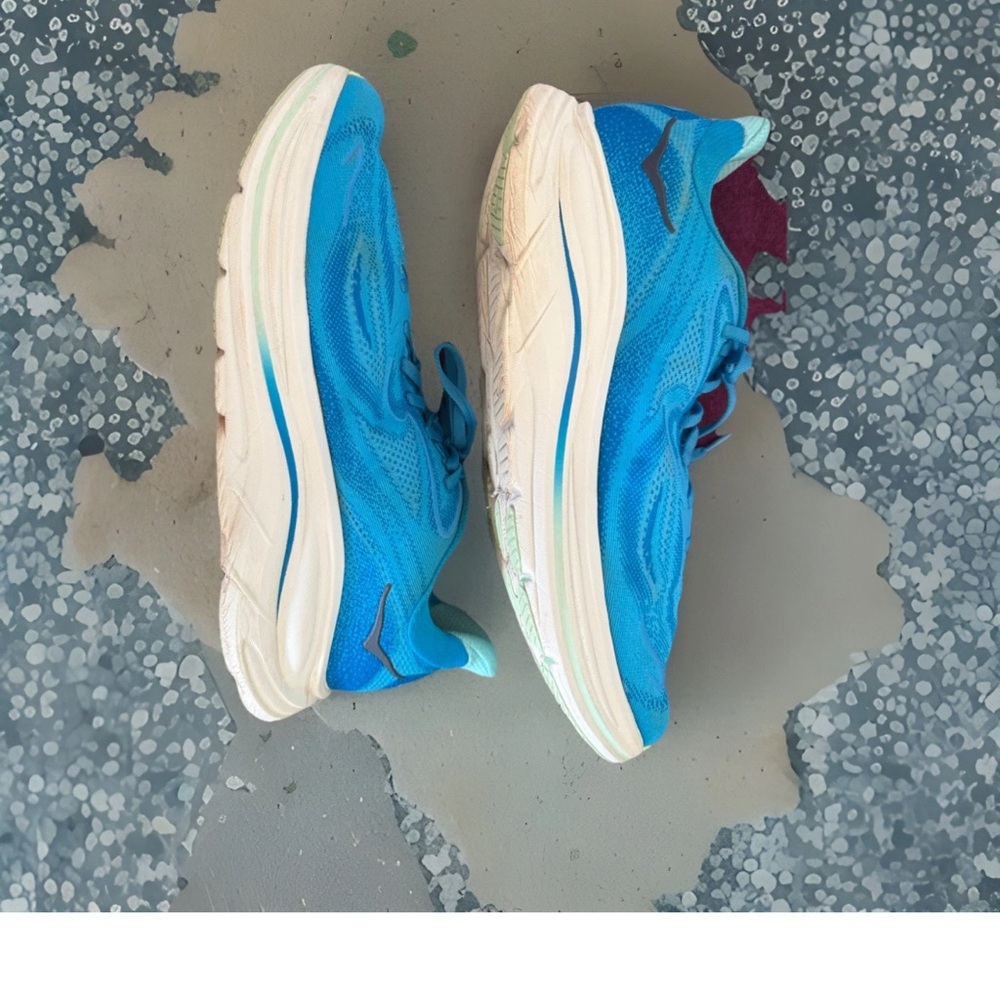 Size 12 - Hoka One One HOKA Clifton 10 Skyward Blue Running Shoes - Picture 8 of 10